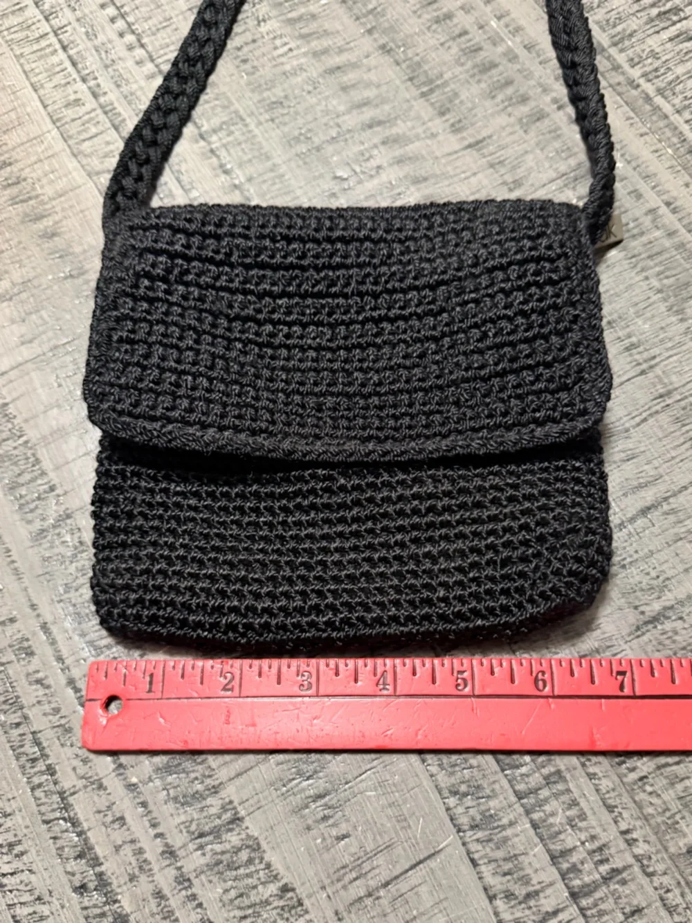 The Sak Black Crochet Crossbody Bag